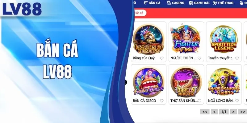 Bắn Cá LV88 - Sảnh Cược Thu Hút 1 Triệu Thành Viên