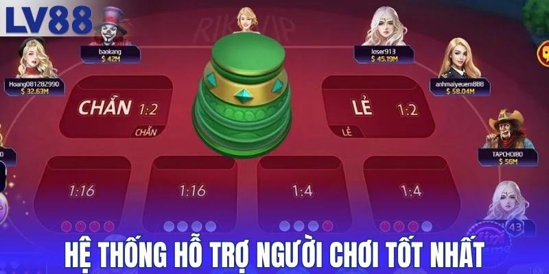 Hệ thống hỗ trợ người chơi tốt nhất